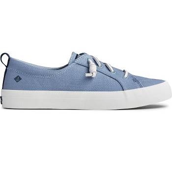 Sperry Crest Vibe Seasonal Twill Modre - Damske Tenisky